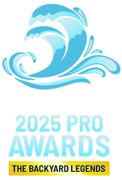 Pool Pro Awards 2025 Logo Blue Gradient