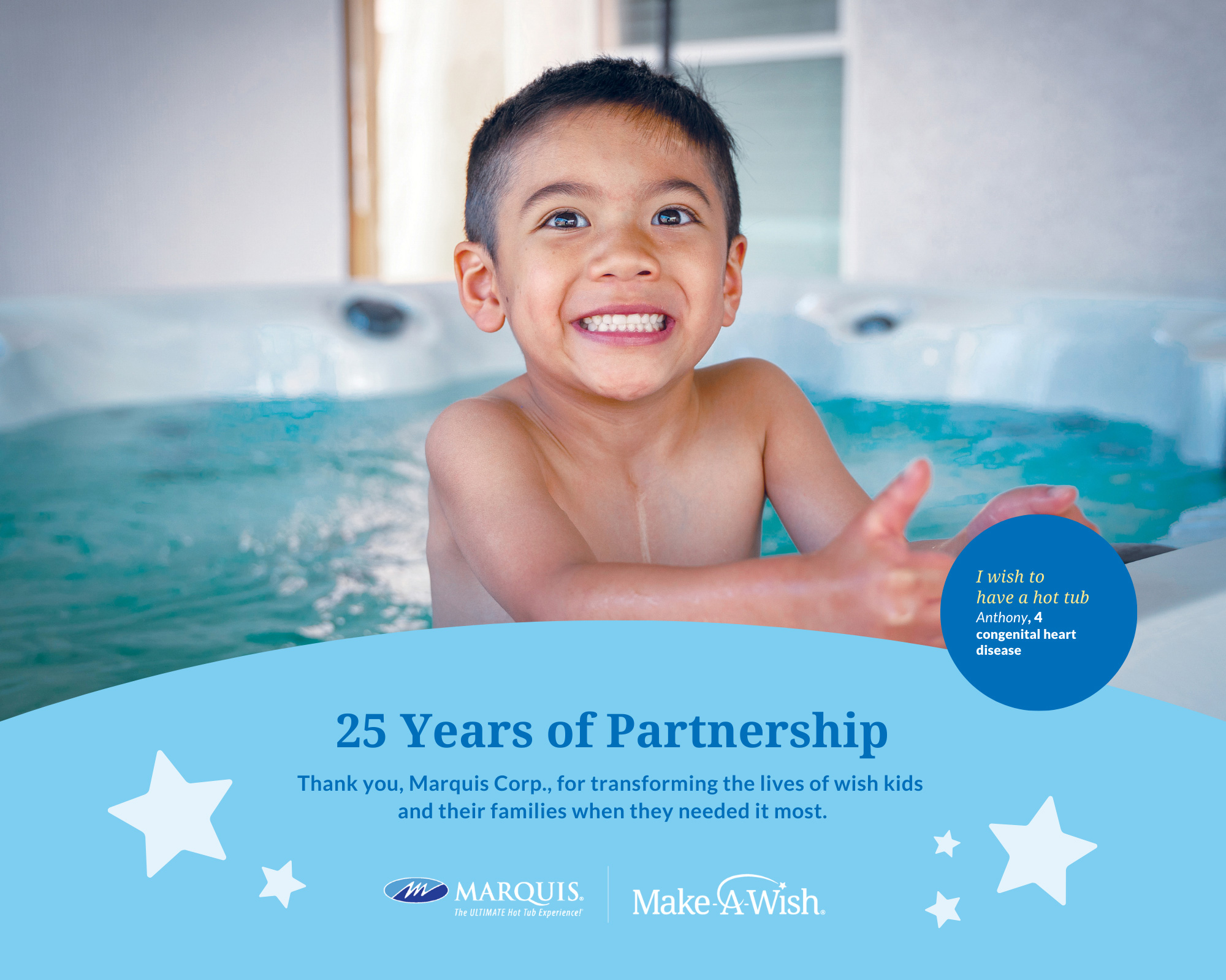 Marquis Make A Wish 25 Year Plaque