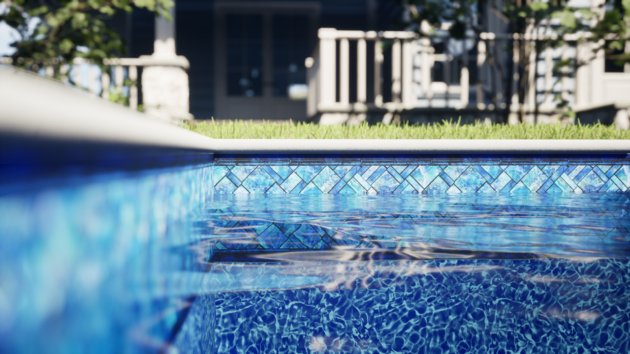Rendering of Prism Cove in a pool.
