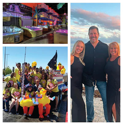 The company's signature duck mascot appears in parades and promotions, reflecting the fun, family-first culture Ray and Cheryl Klubnik built into the business their daughter, Ava, is preparing to join.