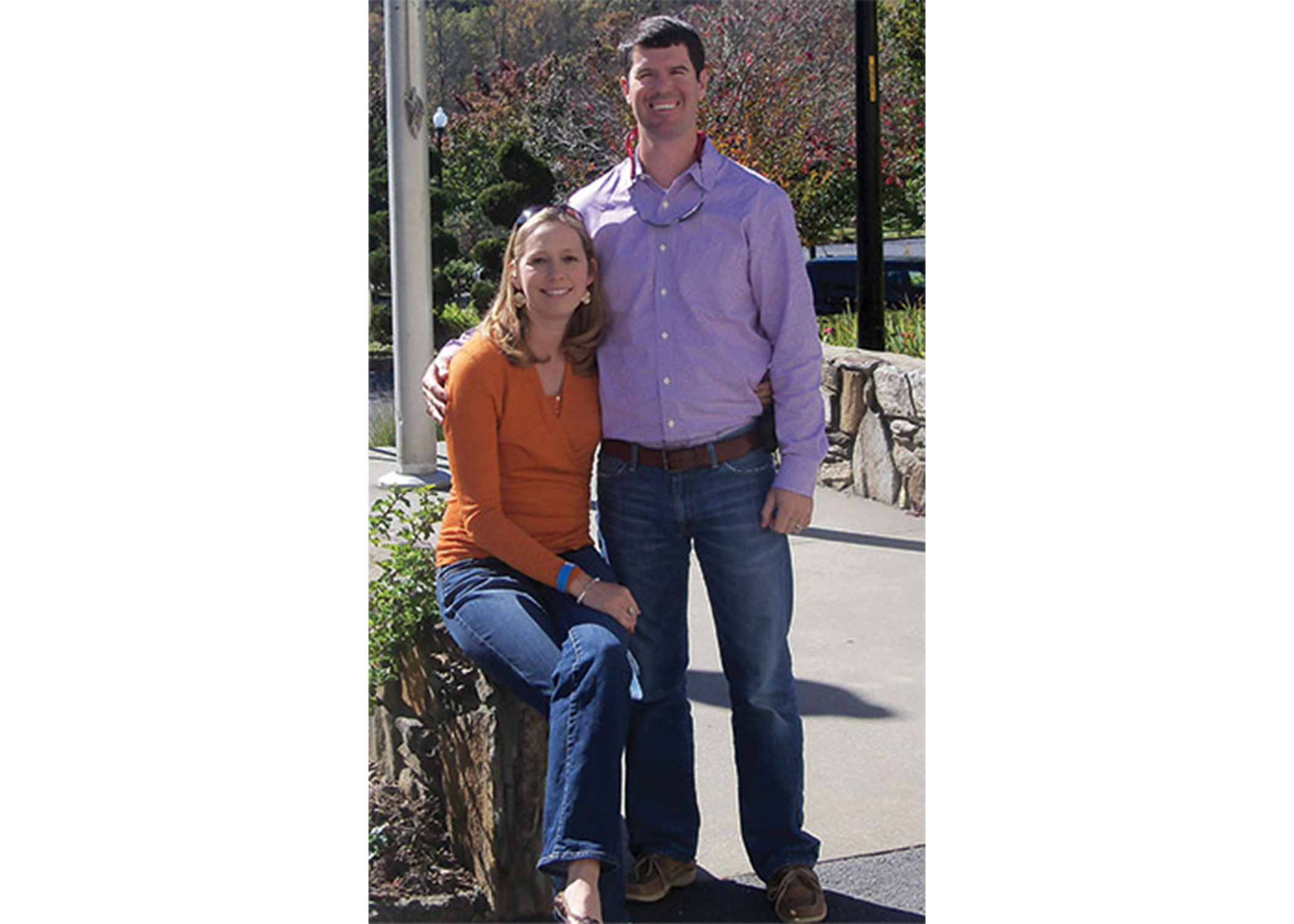 The author and her husband, Shaun.