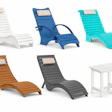 Aqua Curve In Pool Lounge Chair Collection