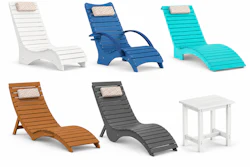 Aqua Curve In Pool Lounge Chair Collection