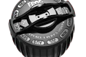 Black rotary dial with month indicators and replacement instructions for air freshener product