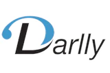 Darllly logo with blue swoosh symbol and black text wordmark