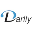 Darllly logo with blue swoosh symbol and black text wordmark