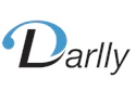 Darllly logo with blue swoosh symbol and black text wordmark