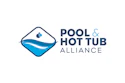 Pool & Hot Tub Alliance logo featuring a blue water droplet symbol with wave design and text wordmark
