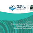 Pool & Hot Tub Alliance and ICC standards document cover for residential swimming pool guidelines