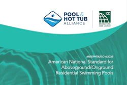 Pool & Hot Tub Alliance and ICC standards document cover for residential swimming pool guidelines