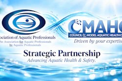 Association of Aquatic Professionals and CMAHC strategic partnership announcement promoting aquatic health and safety